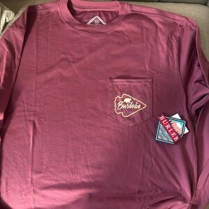 BURLEBO Burgundy Long Sleeve Tee